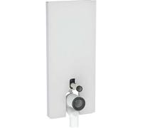 Geberit Module WC sur pied Monolith Plus 131233TD7, façade blanche, côtés aluminium brossé, H114 cm