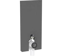 Geberit Module sanitaire Monolith PLUS 131233CD7 pour WC au sol 114 cm Verre noir/aluminium brossé