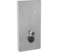 Geberit Monolith PLUS module sanitaire pour WC suspendu, 101 cm, entrÃ©e deau latÃ©rale, avec tubulure de raccordement, Coloris: GrÃšs aspect bÃ©ton / aluminium - 131.222.JV.7