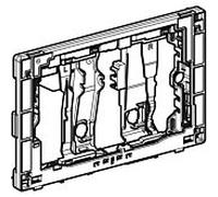 Geberit montage match0 avec mécanisme pivotant 244506211 pour insert DuoFresh high-gloss chromé