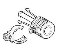 Geberit montage mural pour mur WC -/ Bidet 597200000 montage par le bas, caché