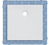 Geberit Keramag receveur de douche Olona 80x80 cm hauteur 4 cm écoulement central arrière blanc mat
