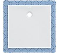 Geberit Receveur de douche Olona 550901001 – carré blanc mat 90 x 90 x 4 cm