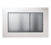 GEBERIT Omega 30 Double Poussoir Plaque de commande 115.080.KL.1 Blanc Chrome