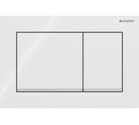 Geberit Omega20 bouton de chasse d'eau pour WC chrome brillant-blanc 115.080.KJ.1