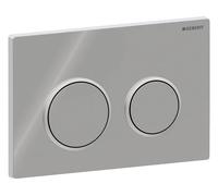 Geberit Plaque Omega 20 Ronde 115085KH1 chromée/chromée satinée pour réservoirs Omega