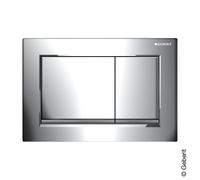 Geberit Plaque de déclenchement Omega20 2 quantités 115.080.KH.1 chromé brillant