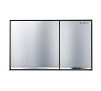Geberit Omega60 bouton de chasse d'eau pour WC chrome brillant-chrome mat 115.081.GH.1