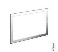 Cadre de recouvrement Geberit Omega 60 Square 115086211 chromé brillant, pour plaque de recouvrement