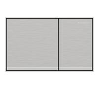 Geberit Plaque d'actionnement Omega 60 Square 115081GH1 chromé brossé, pour réservoir Omega