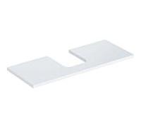 Geberit ONE Plaque de lavabo 505.275.00.1 120×3×47 cm découpe au centre laqué blanc brillant