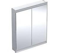 Geberit ONE - Spiegelschrank mit ComfortLight 2 Türen Unterputzmontage 750x900x150mm aluminium