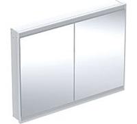 Geberit One armoire à glace 505805002 120 x 90 x 15 cm, blanc / aluminium peint par poudrage, avec ComfortLight, 2 portes
