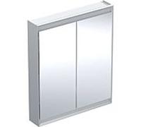 Geberit One armoire à glace 505812001 75 x 90 x 15 cm, aluminium anodisé, avec ComfortLight, 2 portes
