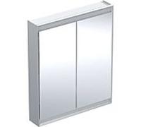 Geberit ONE - Spiegelschrank mit ComfortLight 2 Türen Aufputzmontage 750x900x150mm aluminium