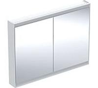 Geberit One armoire à miroir 505815002 120 x 90 x 15 cm, blanc / aluminium peint par poudrage, avec ComfortLight, 2 portes