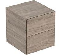 Geberit ONE armoire latérale avec deux tiroirs, 45x49,2x47cm, 505.077.00, Coloris: Noyer hickory / mélamine structure bois - 505.077.00.6