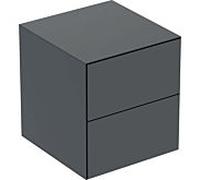 Geberit Armoire latérale ONE 2 tiroirs 45x49,2x47 cm Noir mat 505077008