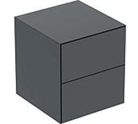 Geberit Armoire latérale ONE 2 tiroirs 45x49,2x47 cm Noir mat 505077008