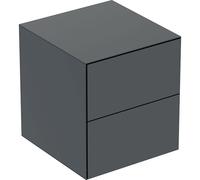 Geberit ONE armoire latérale avec deux tiroirs, 45x49,2x47cm, 505.077.00, 505077008, Couleur: noir mat - CM