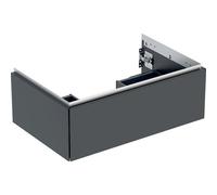 Geberit One meuble sous-vasque 505072008 74 x 50,4 x 47 cm, noir mat, tiroirs 2000