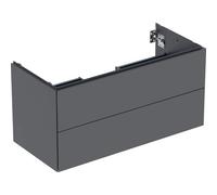 Geberit Armoire sous lavabo ONE 2 tiroirs 103,6x50,4x47 cm 505.264.00.3 Laque de lave mate