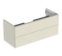 Geberit ONE - Meuble sous vasque with 2 pull-out compartments 1184x504x470mm sand grey high gloss/sand grey high gloss