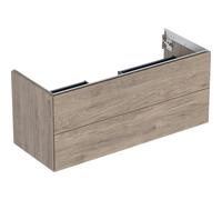 Meuble Pour Lavabo Encastrable Geberit One ONE 2 Tiroirs 1184mm Noix Hickory