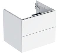 Geberit ONE armoire sous lavabo, 2 tiroirs, 59,2x50,4x47cm, 505.261.00.1, Couleur: laqué blanc brillant