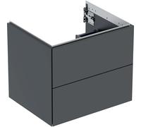 Geberit ONE armoire sous lavabo, 2 tiroirs, 59,2x50,4x47cm, 505.261.00.8, Couleur: noir mat
