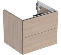 Geberit ONE armoire sous lavabo, 2 tiroirs, 59,2x50,4x47cm, 505261005, Couleur: ChÃªne / mÃ©lamine structure bois - CM