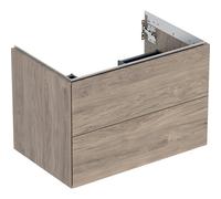 Geberit ONE armoire sous lavabo, 2 tiroirs, 74x50,4x47cm, 505262006, Couleur: Structure en bois de noyer hickory / mélamine - CM