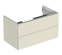 Geberit ONE armoire sous lavabo, 2 tiroirs, 88,8x50,4x47cm, 505.263.00., Coloris: laquÃÂ© gris sable brillant - 505.263.00.4