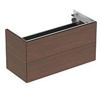 Geberit One Geberit 500385001 2 tiroirs, 89,4x46,5x39,6cm, placage bois véritable noyer américain