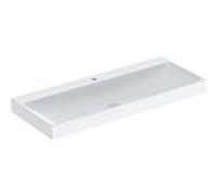Geberit One lavabo 505020015 120 cm, trou de robinetterie au milieu, sans trop-plein, blanc KeraTect
