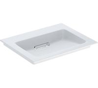 Geberit One lavabo 60x48 cm rectangulaire de meuble blanc 505.001.00.1