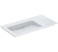 Geberit One lavabo 90x48 cm rectangulaire de meuble blanc brillant 505.008.00.1