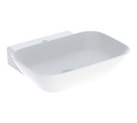 Geberit One vasque à poser 505041016 50cm, forme vasque, sans trop-plein, blanc KeraTect, trou pour robinetterie au milieu