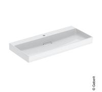 Geberit Lavabo One 505046001 105 cm, perçage central, sans trop-plein, blanc KeraTect