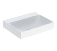 Geberit One lavabo 505021016 50 cm, sans trou pour robinetterie ni trop-plein, blanc KeraTect