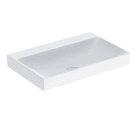 Geberit One lavabo 505021012 75 cm, sans trou pour robinetterie ni trop-plein, blanc KeraTect