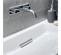 Robinetterie de lavabo Geberit ONE design rond, montage mural, saillie 16,5cm, 116.460.21.1, Couleur: chrome