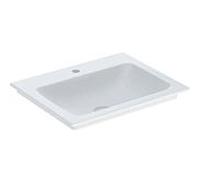 Geberit One meuble lavabo 505010011 60 cm, trou pour robinetterie au milieu, sans trop-plein, blanc KeraTect