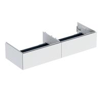 Geberit One meuble sous-vasque 505076002 133,2x50,4x47cm, 2 tiroirs, blanc / laqué mat