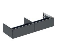 Geberit ONE, meuble sous-lavabo à poser, 2 tiroirs, 133,2x26,6x47cm, 505076008, Couleur: noir mat - CM