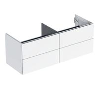 Geberit One meuble sous-vasque 505266001 133,2x50,4x47cm, 4 tiroirs, blanc / laqué brillant