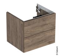 Geberit ONE armoire sous lavabo, 2 tiroirs, 59,2x50,4x47cm, 505.261.00., Coloris: Structure en bois de noyer hickory / mÃ©lamine - 505.261.00.6