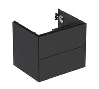 Geberit Armoire sous lavabo ONE 2 tiroirs 59,2x50,4x47 cm Noir mat 505.261.00.8