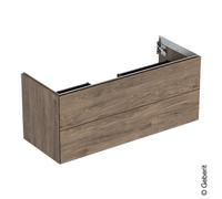 Geberit Meuble sous-vasque One 505265006 118,4x50,4x47 cm noyer hickory/mélamine, 2 tiroirs