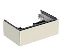Geberit One meuble sous-vasque 505072004 74 x 50,4 x 47 cm, gris sable/laqué brillant, tiroirs 2000